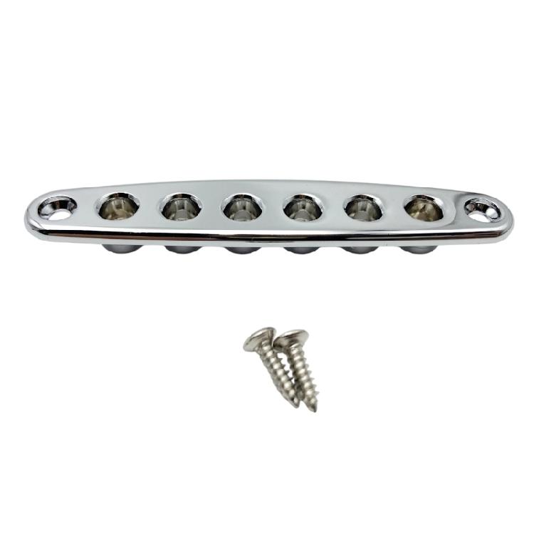 

Guitar Bridge String Retention Ferrules Sustained Harmonic Claritys Easy Installation Process for Most Electric Guitars серебряный