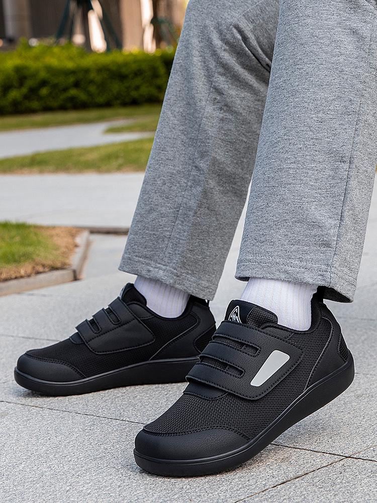 Breathable Wide-Width Fly-Knit Walking Shoes for Elderly Women