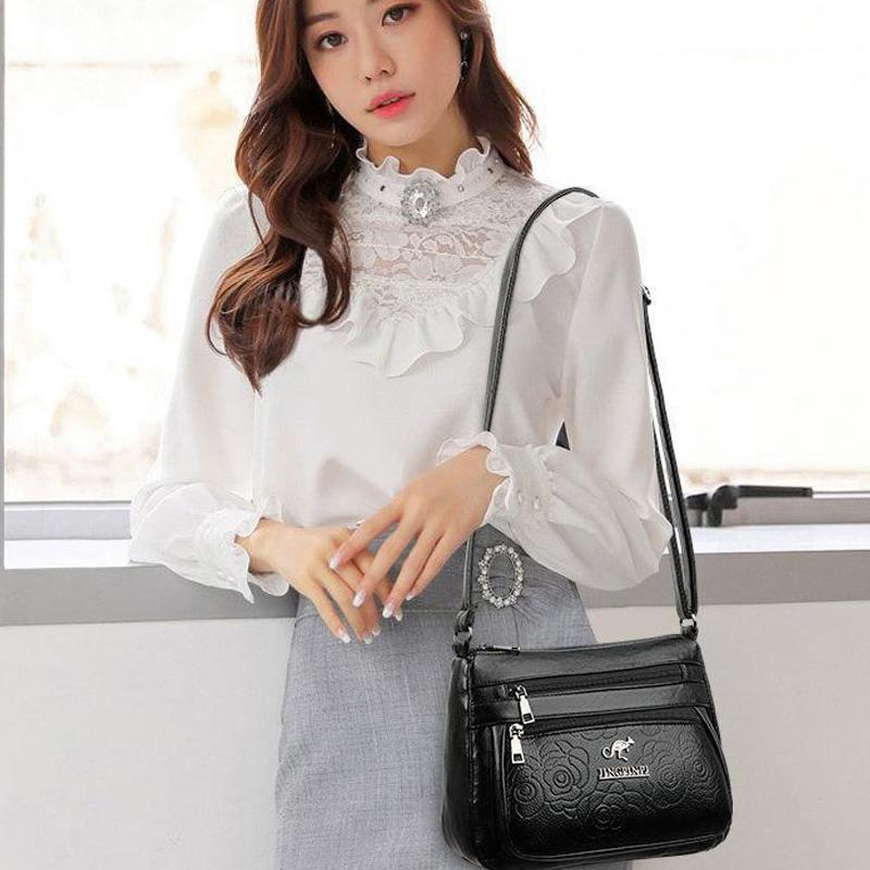 Women'S Bag Middle-Aged Bag Mother'S Bag Multi-Layer Large Capacity Single Shoulder Crossbody Mother-In-Law Buy Vegetable Bag