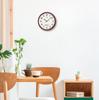 Seiko Clock Wall Seiko Brown Wood Diameter 310 x ZS256B Radio-Controlled Clock, Nextime, Grain, 51mm,