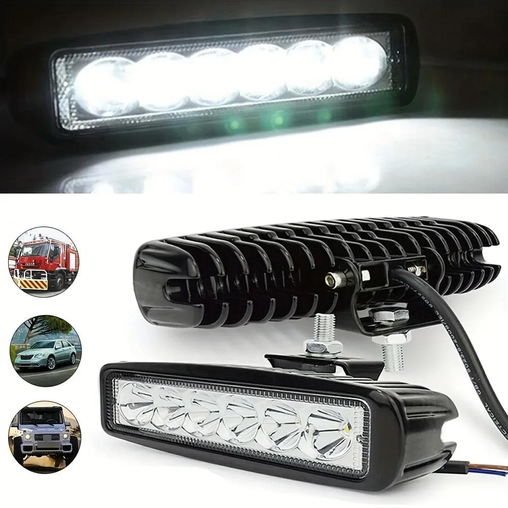 1pc Car LED Light Super Bright Light Black Cover Waterproof DRL Without Battery For Automobile Off-road SUV Truck