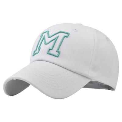 Baseballowa haftowana czapka CZA429 [White Fang], Czapka, Czapka, Logo, Casualowa, Stylowa, Hop, Męska, Damska, (Biały)