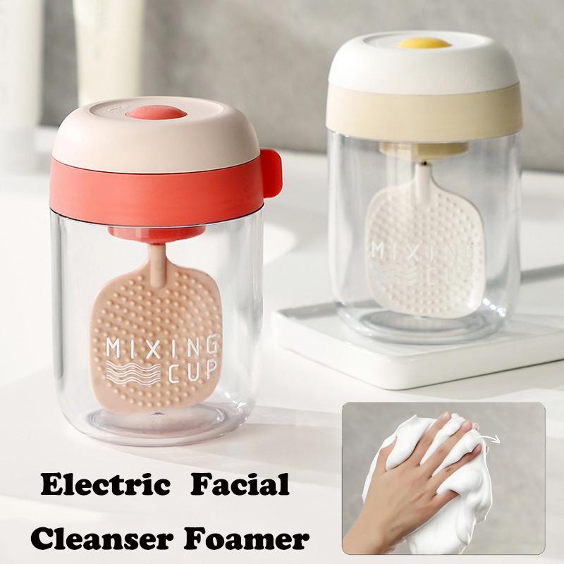 Automatic Foaming Facial Cleanser Dispenser – Mini Desktop Washing Device with Large-Capacity Container for Bathroom Use