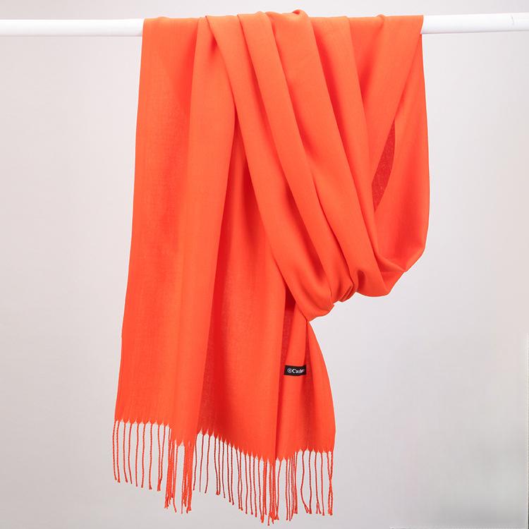 Fashion Tassels Women Scarf Shawls And Wraps Lady Designer Solid Female Hijab Stoles Long Pashmina Foulard Head Scarves