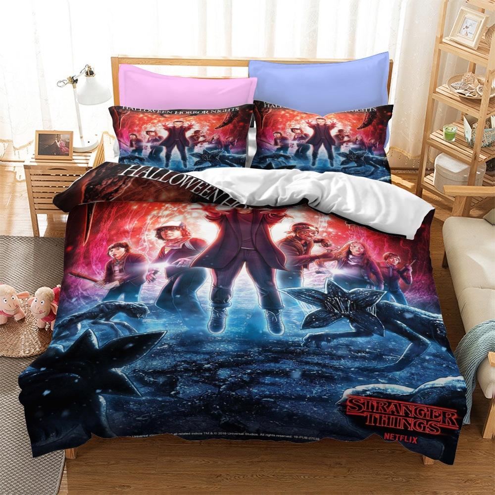Kit de literie Série Stranger Things Taille Ensemble trois pièces