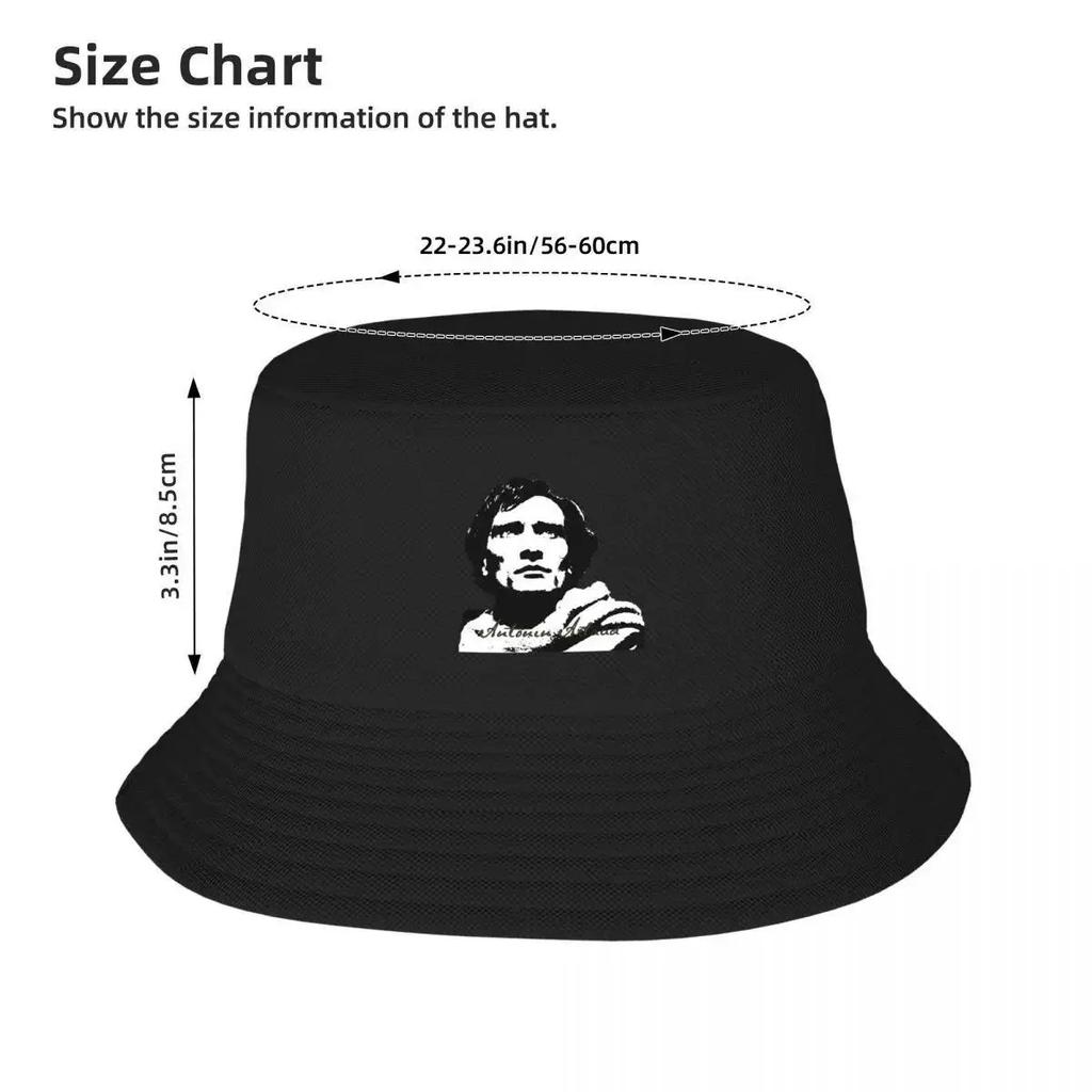Antonin Artaud Bucket Hat Big Size Hat Military Tactical Cap Rave fishing hat Girl'S Hats Men's
