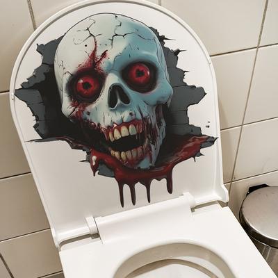 Wholesale Self-adhesive Halloween Horror Skull Home Atmosphere Decorative Stickers