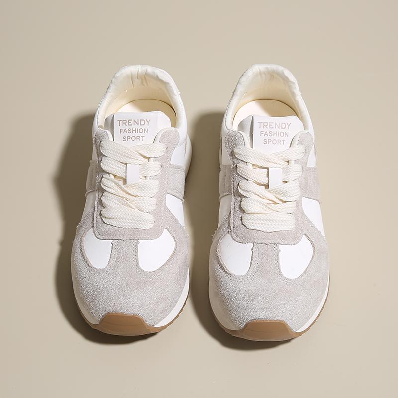 Fashion CRLAYDK Women's Platform Sneakers Casual Lace Up Stylish Tennis Running Retro Lightweight Trainers Ladies Walking Fashion Shoes