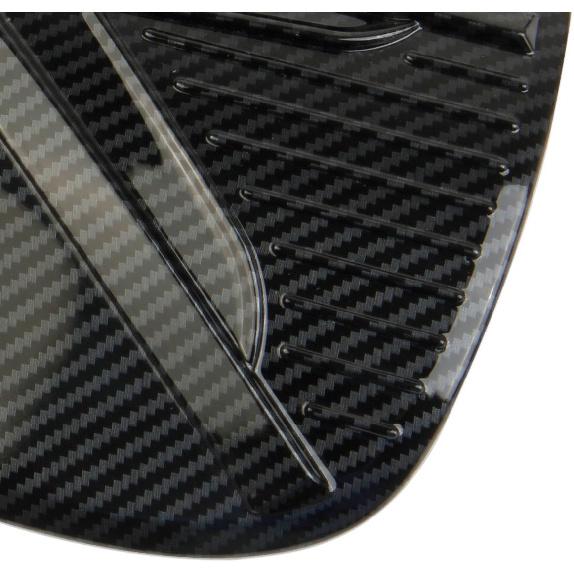 Korlot Carbon Fiber Style Fuel Tank Cover Gas Door Trim Accessories For KIA K5 2021-2026