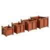 Large Anti-Corrosion Solid Wood Planter Box for Outdoor Trees and Flowers