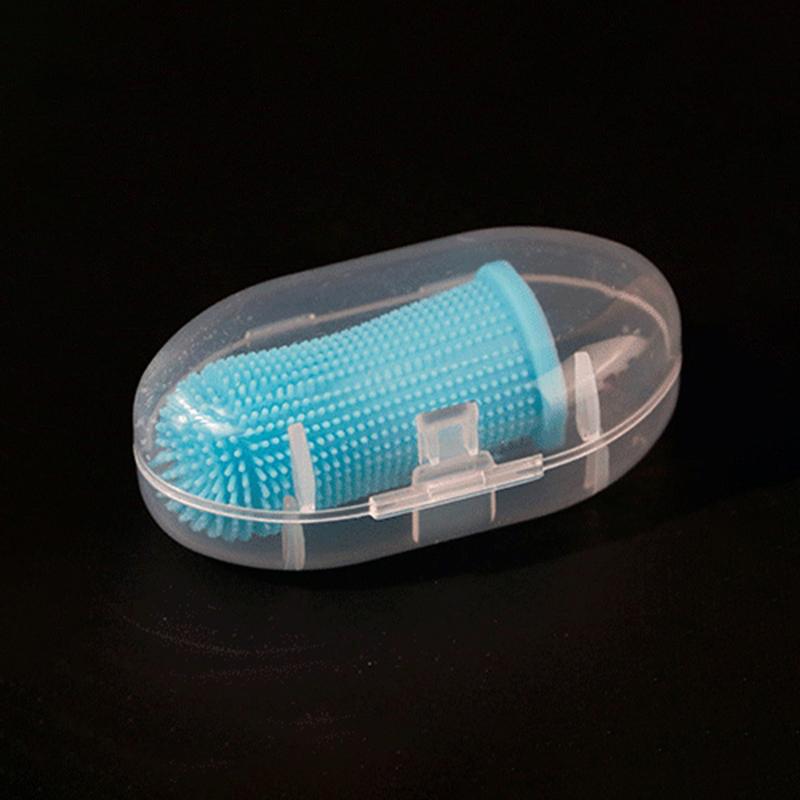 Pet Finger Toothbrush Cleaning Products for Cats and DogsOral Cleaning ToothbrushesSilicone Bristles