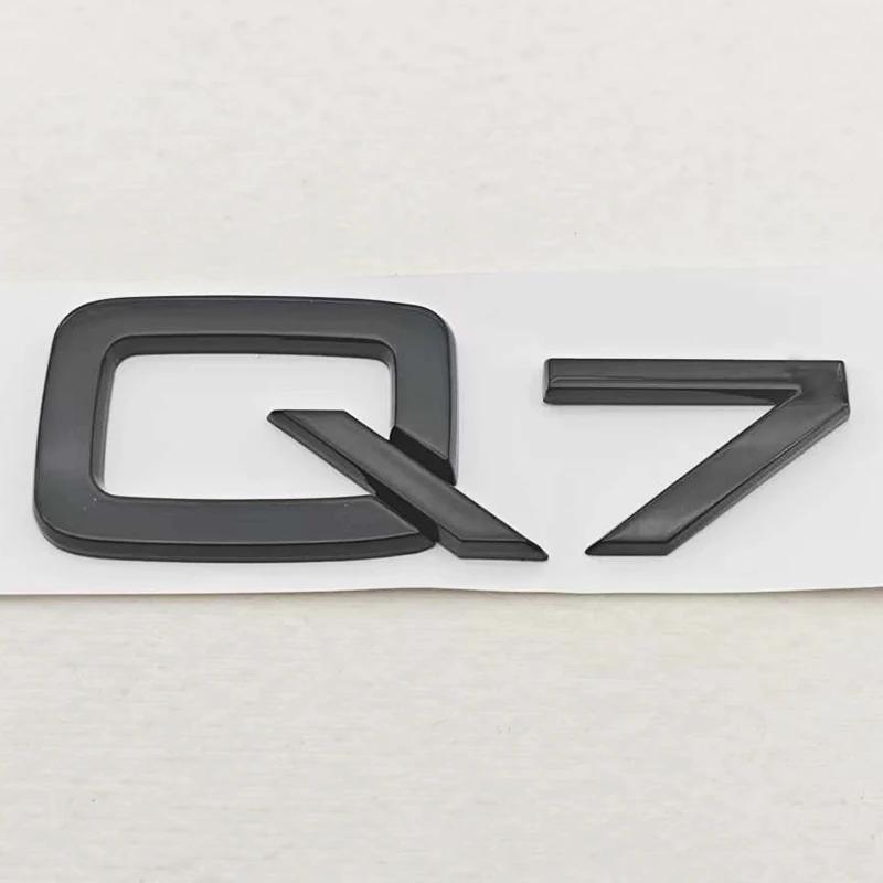 Für Audi Q7 Q8 Quattro Autoaufkleber Zubehör ABS Logo Q7 Q8 Heckklappen-Plakette Emblem Aufkleber Auto-Buchstaben