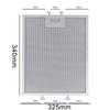 2pcs 325x340x9mm Aluminum Cooker Hood Filters Metal Mesh Extractor Vent Filter For Kitchen Range Hood Vents