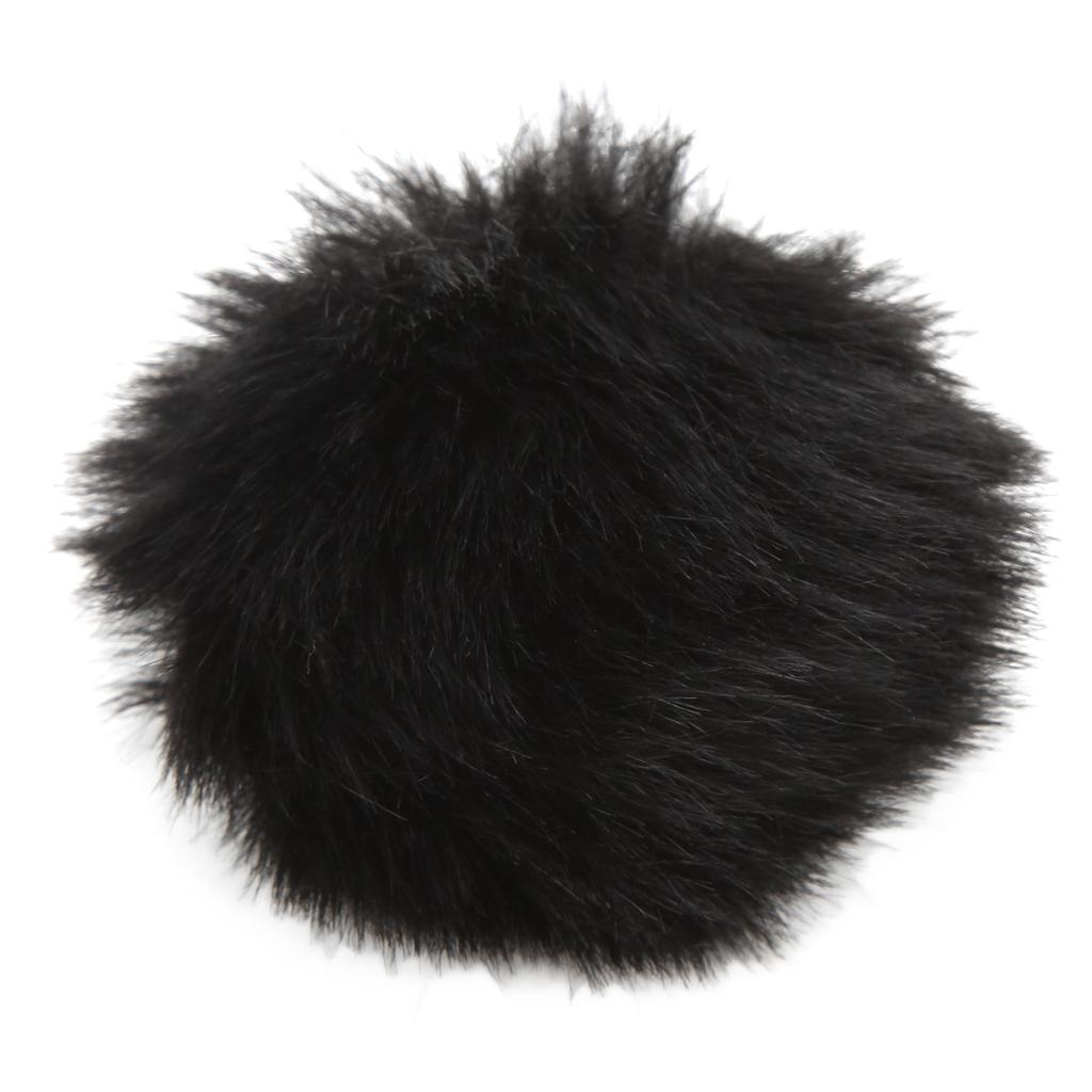 Artificial Fur Lavalier Mic Windscreen Lapel Microphone Wind Muff Clip On Furry Mic Muff