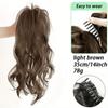 A Ponytail Wig for Women with a Semi Curled Ponytail Wig and a Ponytail Braid for Daily Use