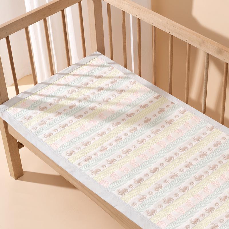 

Soft & Nourishing Pure Cotton Gauze Summer Mat for Kids - Breathable, Washable Crib & Nap Mat 60x100 cm