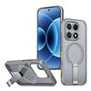 KEYSION Hollow Heat Dissipation Magnetic Case for MagSafe for Xiaomi 17 Cooling Hide Stand Shockproof Phone Cover for Xiaomi 17