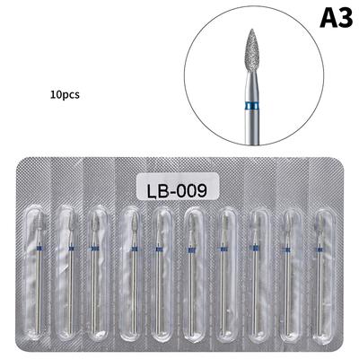 10Pcs Diamond Milling Cutter For Manicure Electric Nail Drill Bits Accessory Pedicure Machine Nail File Gel Remover Tool