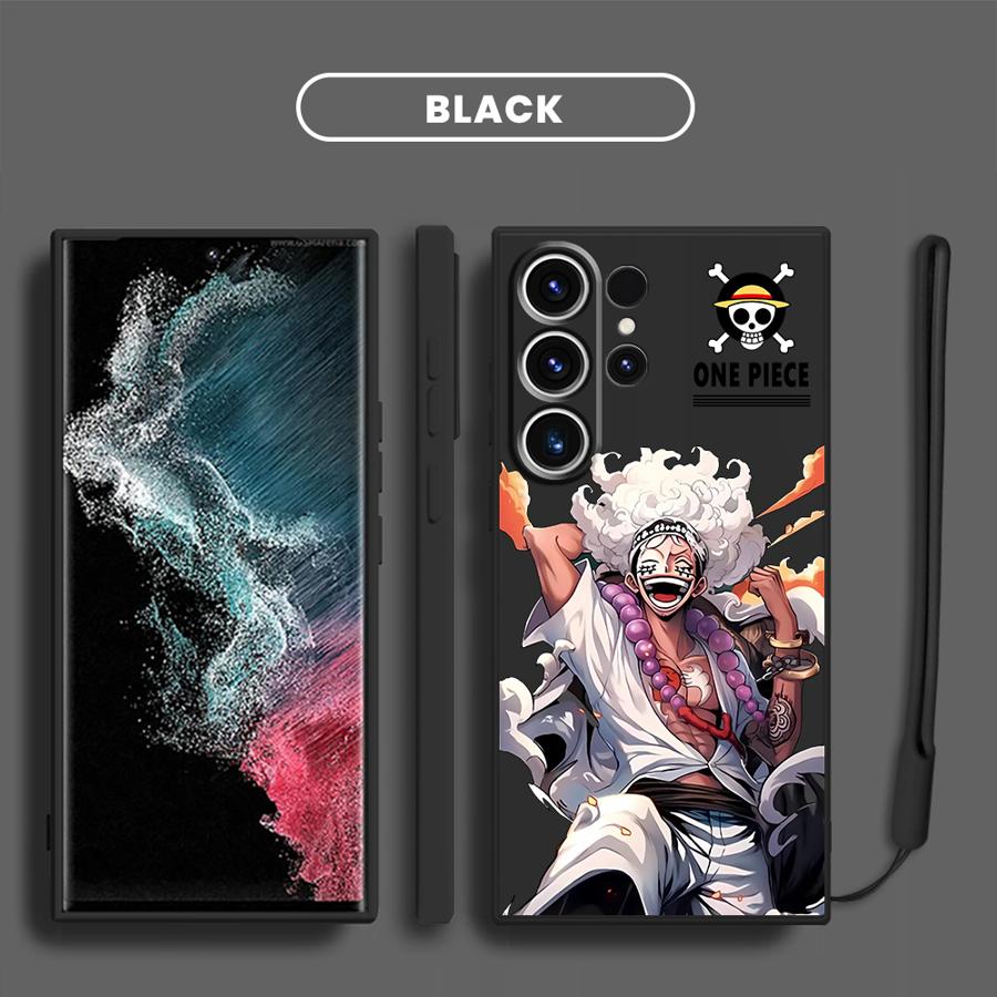 One Piece Cartoon Cute Phone Cover Case for Samsung Galaxy S25 S25Edge S21 Plus S22 S20 FE Note 20 10 Ultra S24 Ultra S23