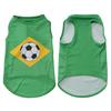 Camiseta de verano para perros con estampado de fútbol, ​​chaleco sin mangas para cachorros, ropa suave y transpirable para perros pequeños y medianos, gatos.