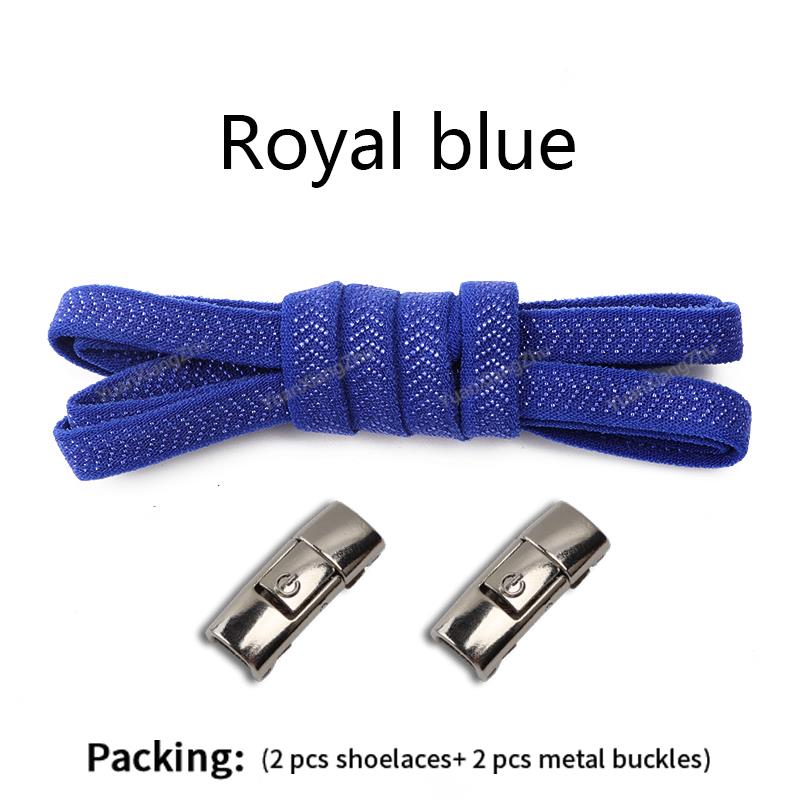 New Press Lock Shoelaces Without ties 8MM Width Flat Elastic Laces Sneakers Kids Adult No Tie Shoe laces for Shoes Accessories
