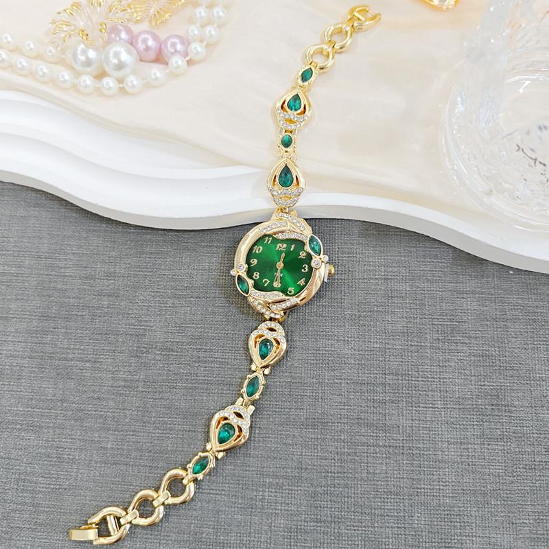 Orologio Bracciale da Donna con Strass Orologi Rotondi al Quarzo Orologio da Polso da Donna