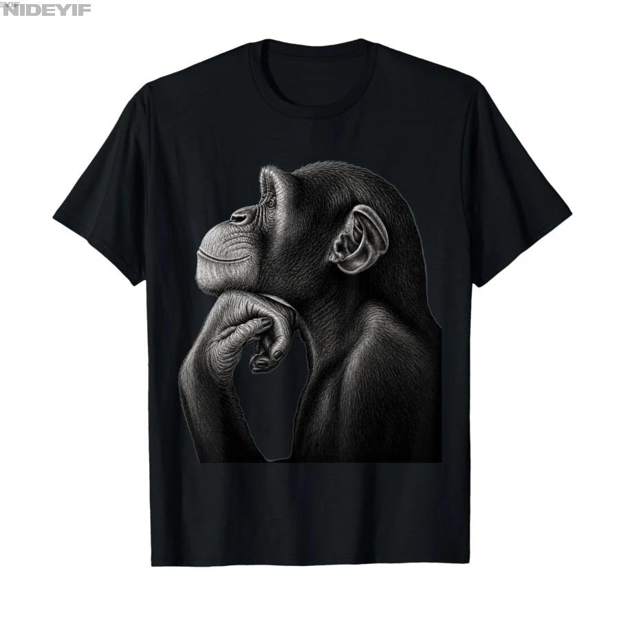 Funny Monkey Lion Rage Bait Meme Brainrot Tshirt For Men Women 100 Cotton T Shirts Short Sleeve Tops 05013 S