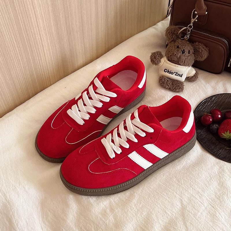 New Women Sneakers Red Women Shoes Soft-soled Casual Sport Shoes Ladies Outdoor Running Vulcanized Shoes Women Zapatillas Mujer