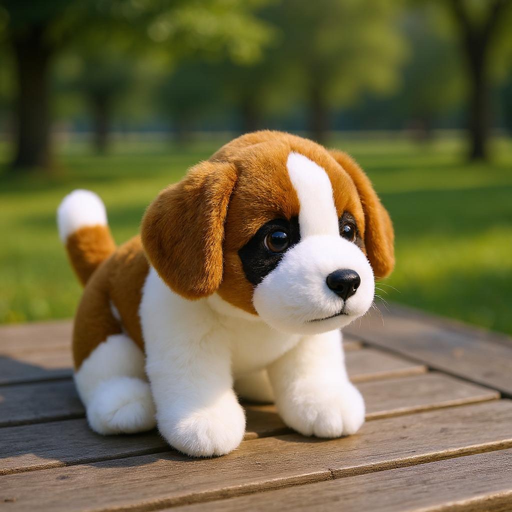 

Lifelike St. Bernard Plush Toy Dog 11.8 Inch - Super Soft Simulation Comfort Doll Children s Gift Collectible Ornaments
