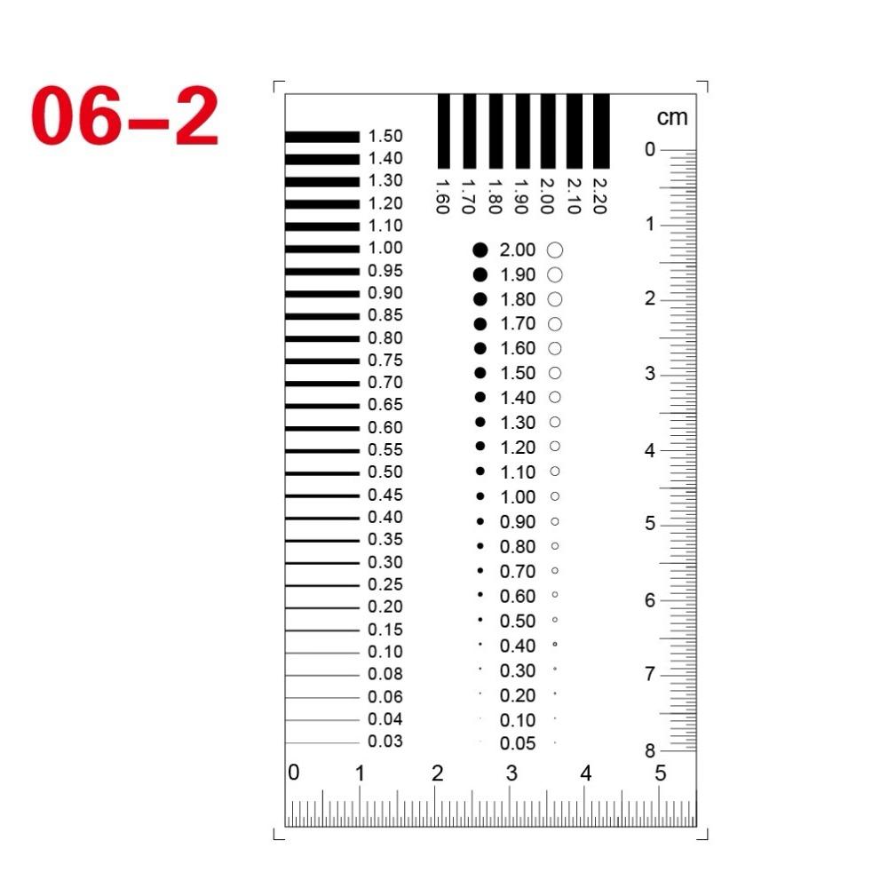 

High Precision Crack Width Gauge Transparent Spot Inspection Ruler Construction 06-2