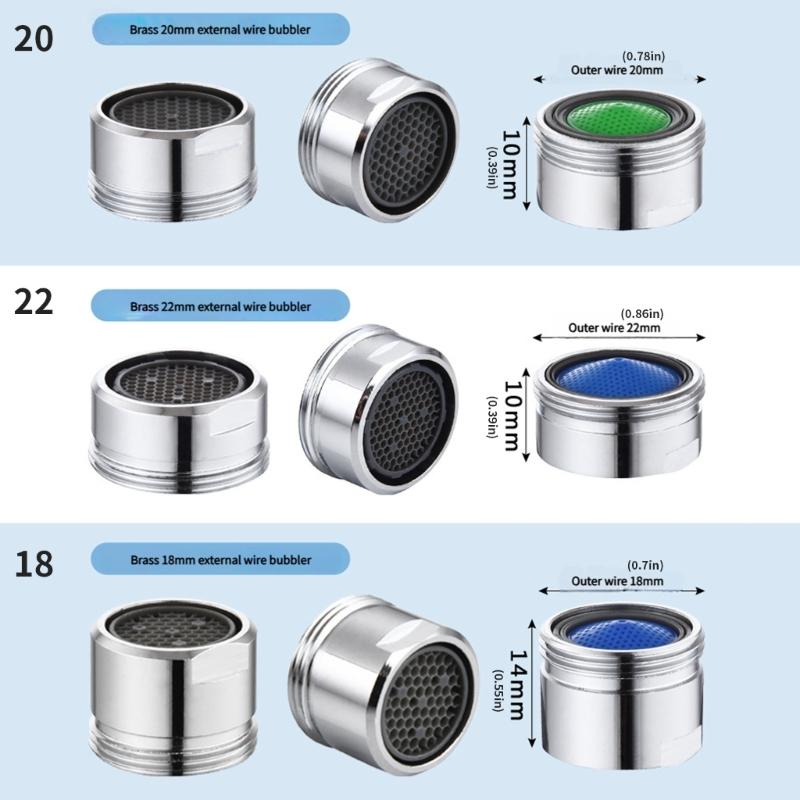 Starker Wasserhahnfilter Belüfterkopf Wassersparendes Design Universeller Messing-Belüftereinsatz Schnellbefestigung für Wasserhähne