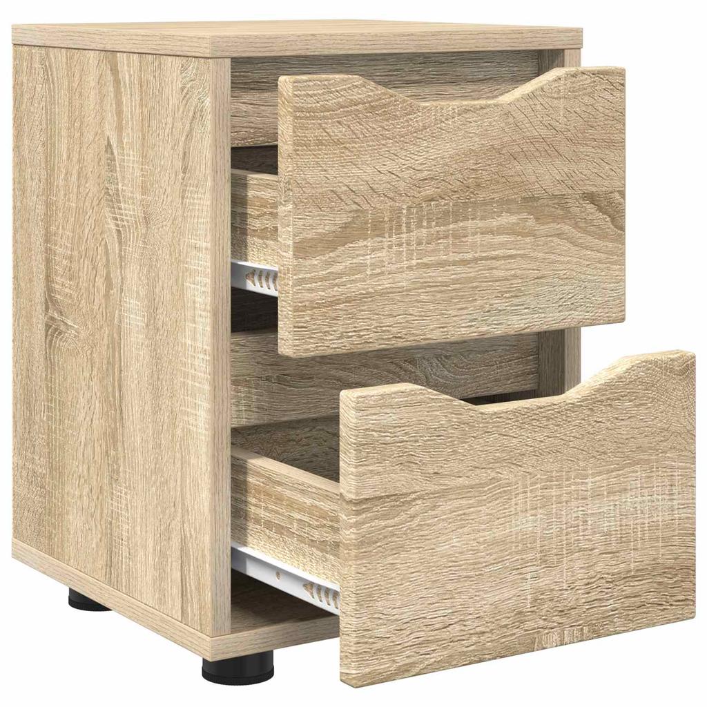 Nightstand Sonoma Oak 30.5 x 30 x 43 cm Engineered Wood
