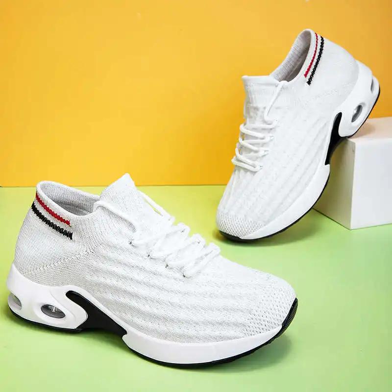 Fashion With Lacing Round Foot Trekking Woman Shoes Mining Ladys Shoes Hiking Sneakers Husband Sports Womenshoes Exerciser Shose