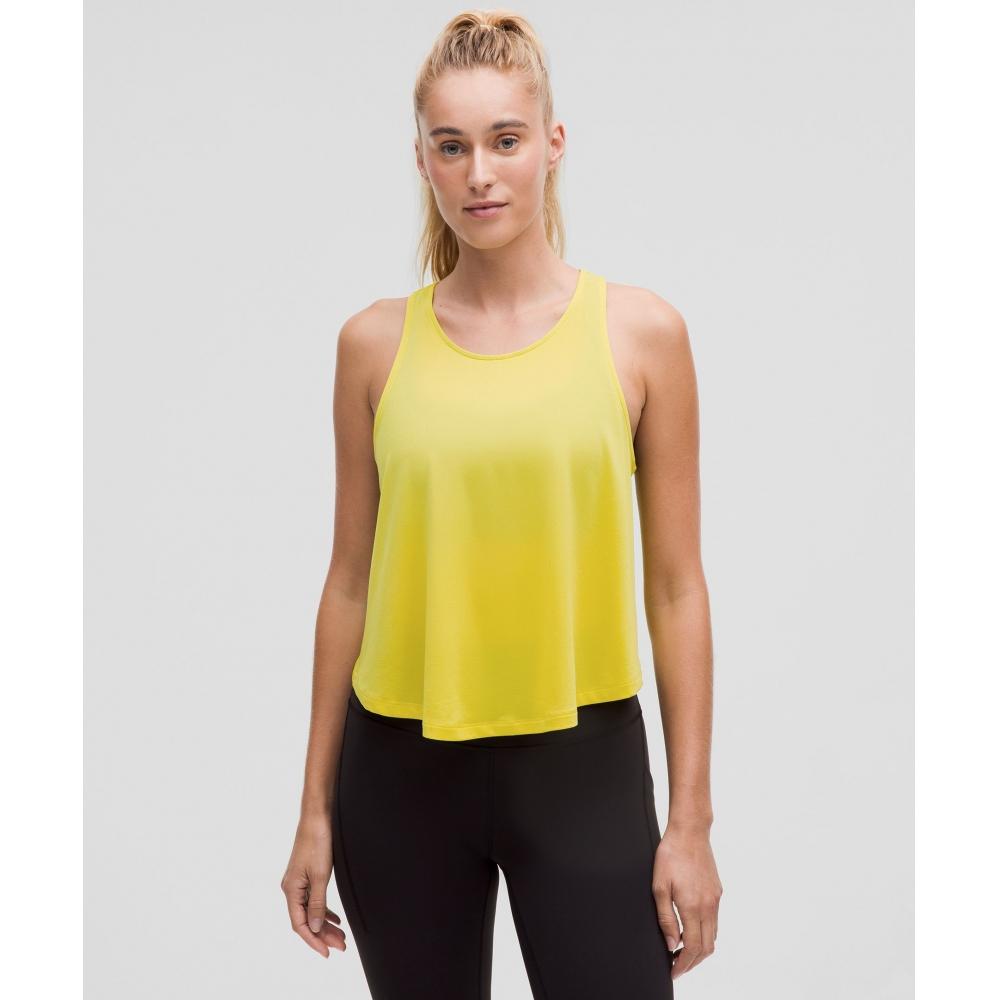 

Lululemon Lightweight Training Racerback Tank Top Yellow Serpentine 8