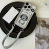 Electroplated Lanyard Card Holder Line Explosive Dog Goddess Anti-fall Skin-feeling Mobile Phone Case