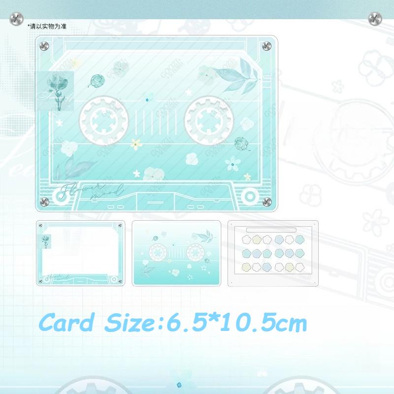 Floral Language Tape Series Acrylic Photo Frames for 3 Inch Anime Card Display Kpop Photocard Storage with Holder Wholesales New