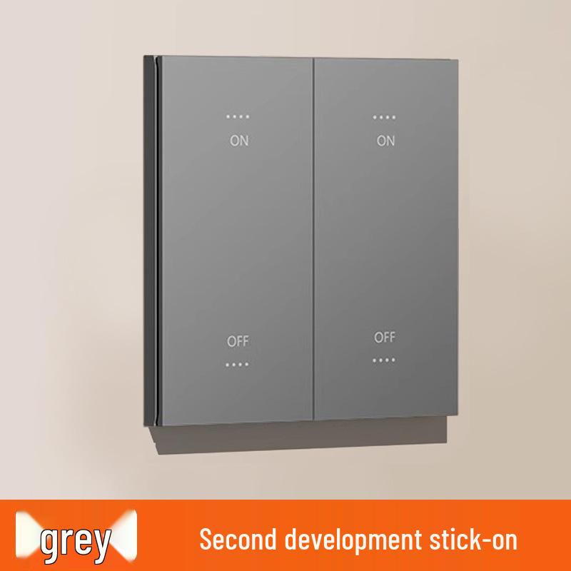 Mijia App-Compatible Smart Switch Panel: Four-Gang, Double-Gang, Double-Control, Single-Fire/Zero-Fire, Wireless, No Wiring Required