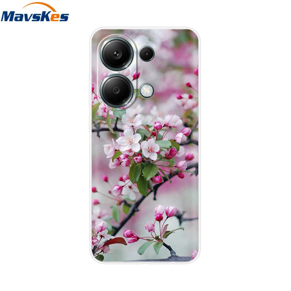 For Poco M6 Pro Case For Xiaomi Poco M6 Pro 4G Cover Fundas Coque Camera Protector Soft Silicone Phone Back Case For Poco M6 Pro