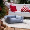 Velvet Cozy Bed - Size M Beige
