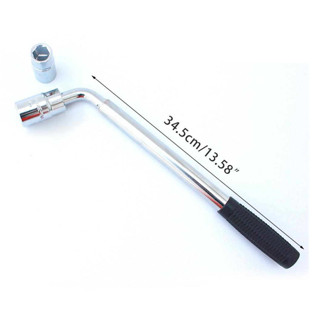Telescoping Lug Wrench Wheel Wrench with for CR-V Sockets 17/19 & 21/23mm for Car Van Truck Caravan