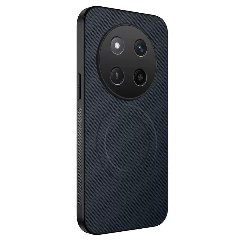 Case For Infinix Zero 40 5G Case Magnetic MagSafe Luxury Stripe Silicone Leather Back Cover For Infinix Zero40 Protection Shell