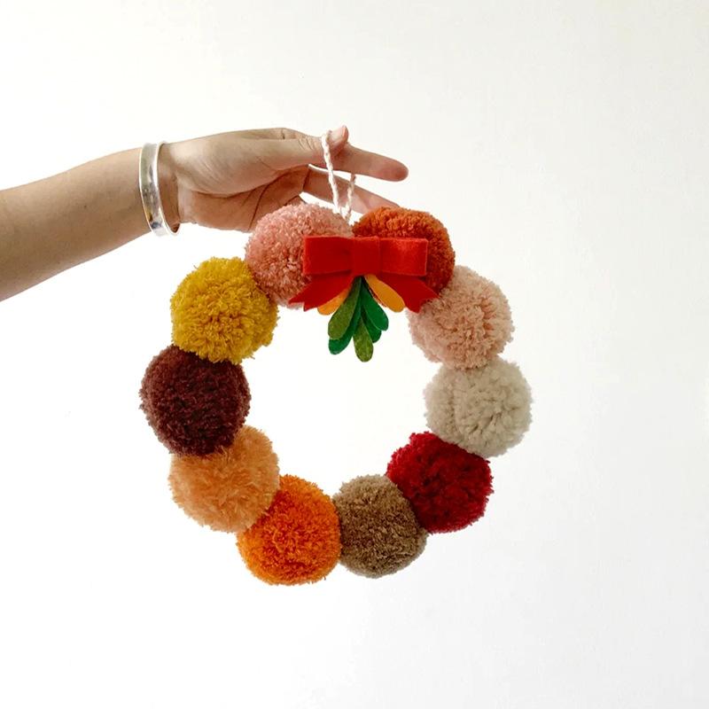 Vánoční dekorace Vánoční věnec Plyšová nitková koule Vánoční strom Závěsné dekorace Rekvizity pro dekoraci scény