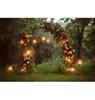 Fundo Romântico de Arco de Flores para o Dia dos Namorados, Decoração com Lanternas para Casamento, Noivado, Estúdio de Fotografia