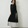 HarnyLoom Long Long Loose Commuting Women's Dress, Fall/Winter, Sleeve, Two-Piece Set, Fit, Figure-Flattening, A-Line, Casual, Cute, Stylish, Warm,