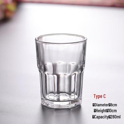Oktogonales Glas Trinkbecher