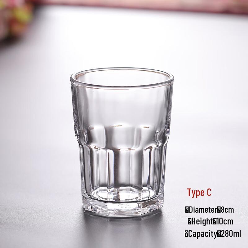 

Octagonal Glass Drinking Cup
