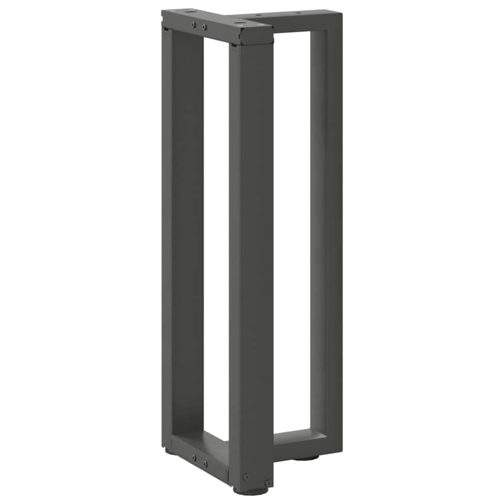 Vidaxl Console Table Legs, 2 Pcs., Anthracite, 25X28X(72-73) Cm