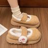 Fashion Women's Cute Cat Claw Cotton Shoes Winter New Collection with Velvet Warm Cotton Shoes Fashion Thick Bottom Velcro Cotton Shoes