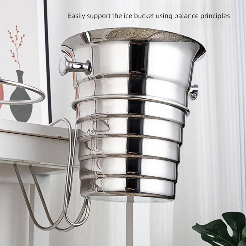 Sturdy Cooler Stand Rack Gold/Silver Beer Barrel Rack Versatile Ice Bucket Stand Cooking Events