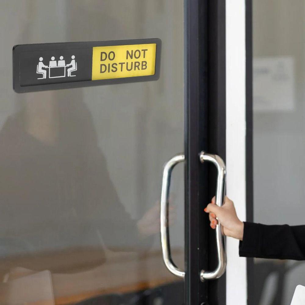 Clear Communication Privacy Sign Sliding Door Sign Sturdy Do Not Disturb Sign Bathroom